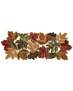 Glided Leaves 13x36 Runner