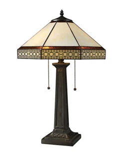 Stone Filigree 24in Table Lamp