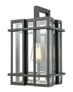 Glass Tower 1-Light Outdoor Wall Sconce