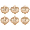 Set Of 6 Pointed Ball Ornaments -Ruelala 3050557146 RLLD 1