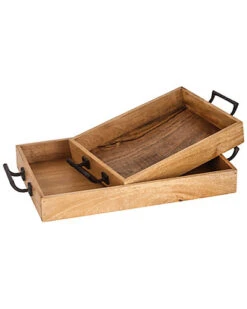 Set Of 2 Woodridge Trays