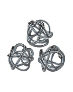 Set Of 3 Glass Knots