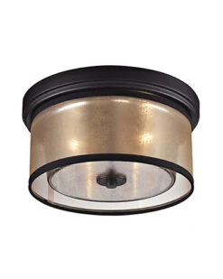 2-Light Diffusion Flush Mount