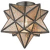 Sirius Oiled Bronze 10-Inch Metal Flush Mount -Ruelala 3050590500 RLLD 1