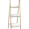 Kline White And Gold Accent Shelf -Ruelala 3050636596 RLLD 1