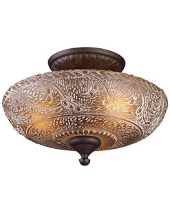 Norwich 3-Light Semi Flush