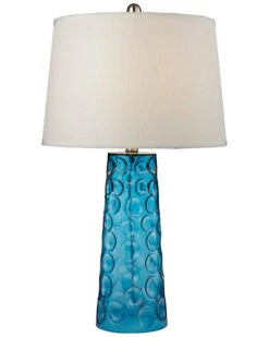 27in Hammered Glass Table Lamp