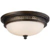 3-Light Deep Rust Flush Mount 2 3-Light Deep Rust Flush Mount -Ruelala 3050815988 RLLD 1