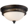2-Light Deep Rust Flush Mount -Ruelala 3050816019 RLLD 1