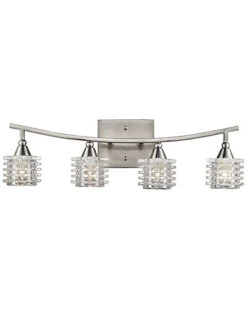 4-Light Satin Nickel Bath Bar