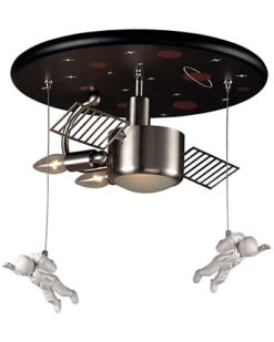 3-Light Astronaut Flush Mount