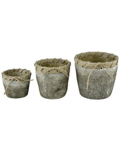 Set Of 3 Stonebriar Outdoor Planters